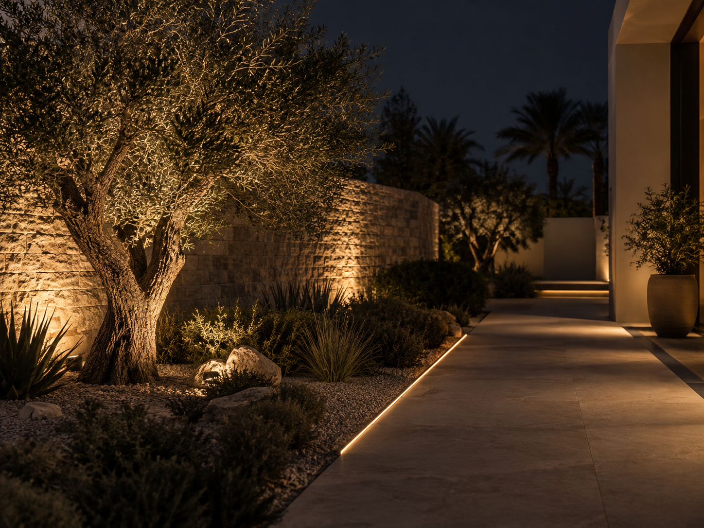 Garden pathway lighting