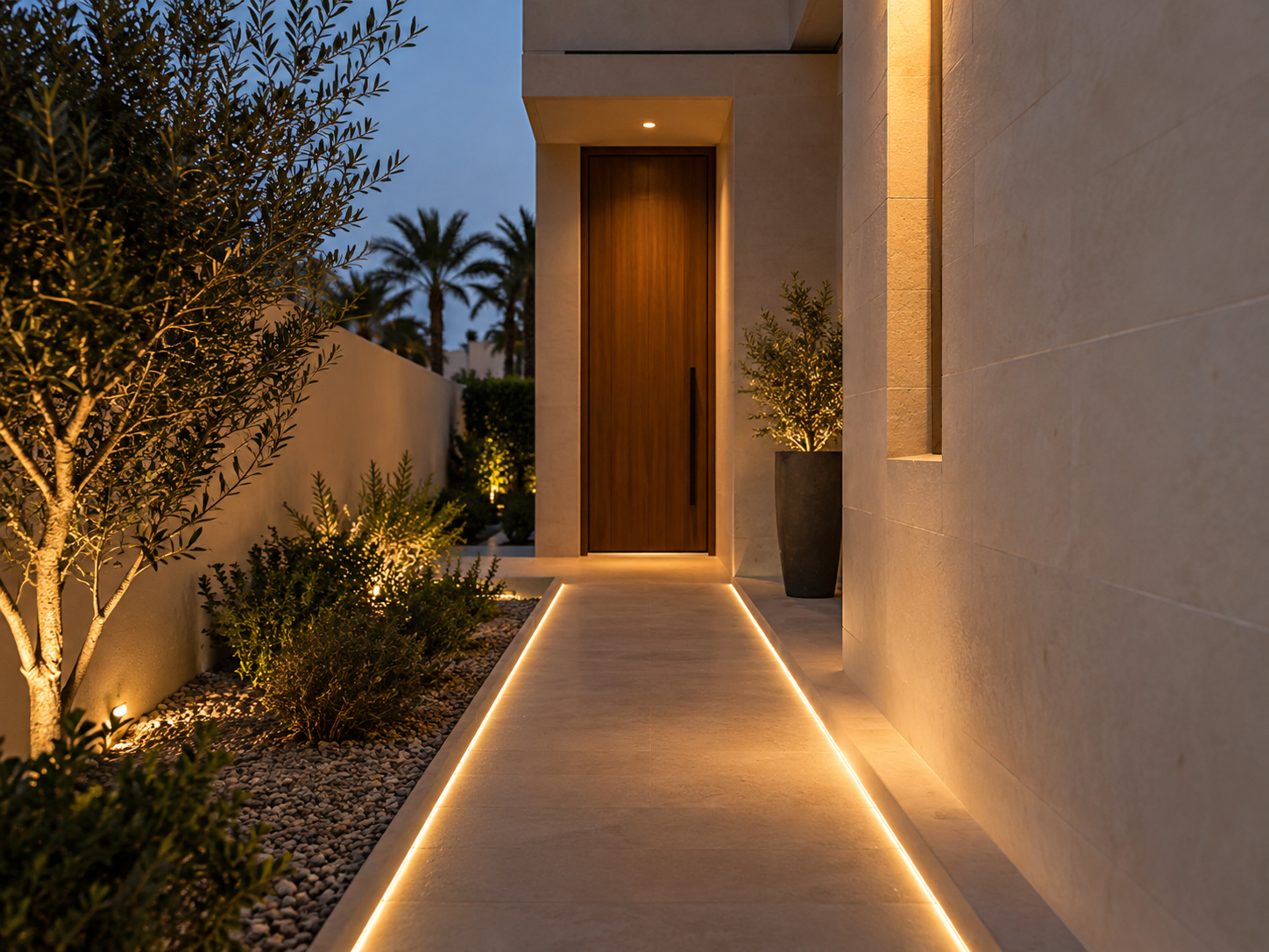 Garden entrance lighting