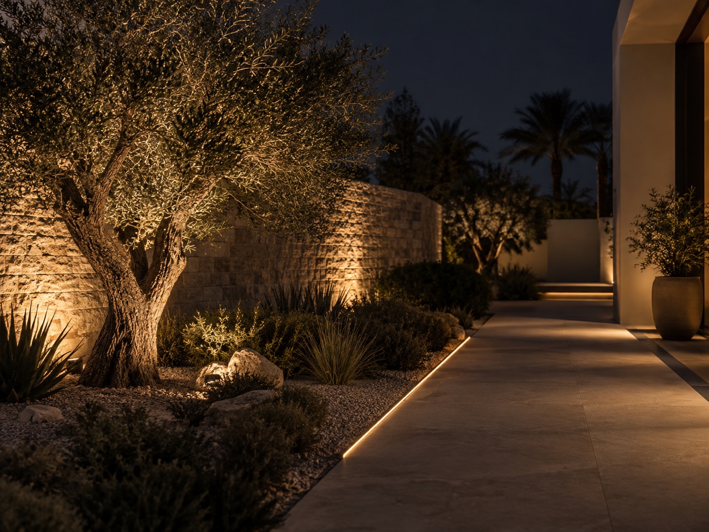 Garden pathway lighting