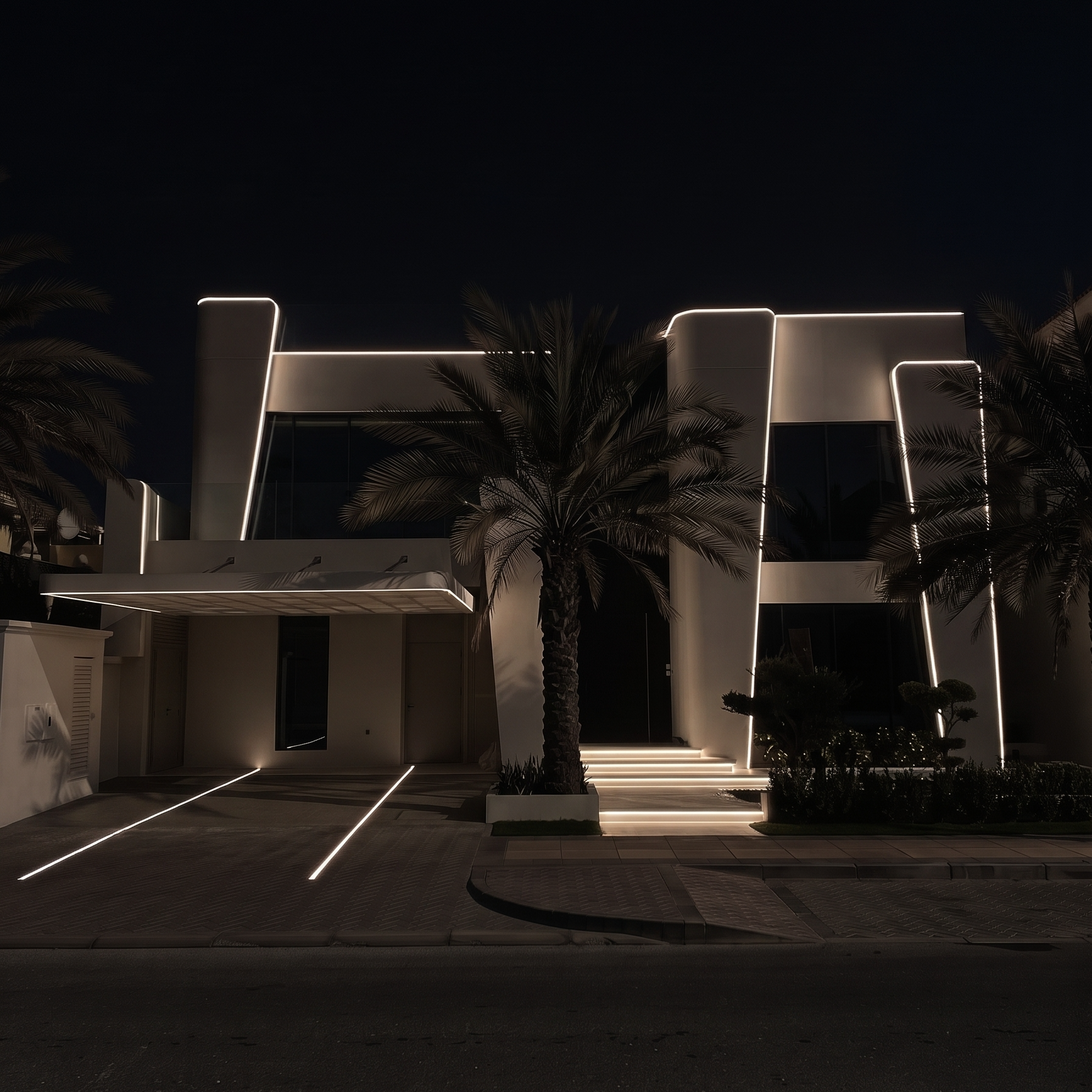 Balanced architectural lighting concept