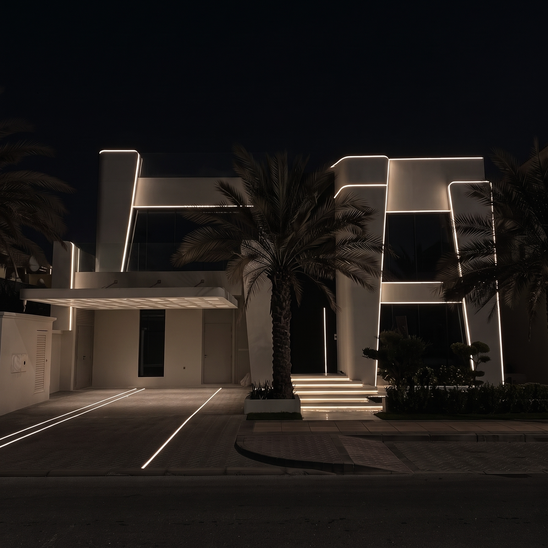 Expressive façade lighting concept