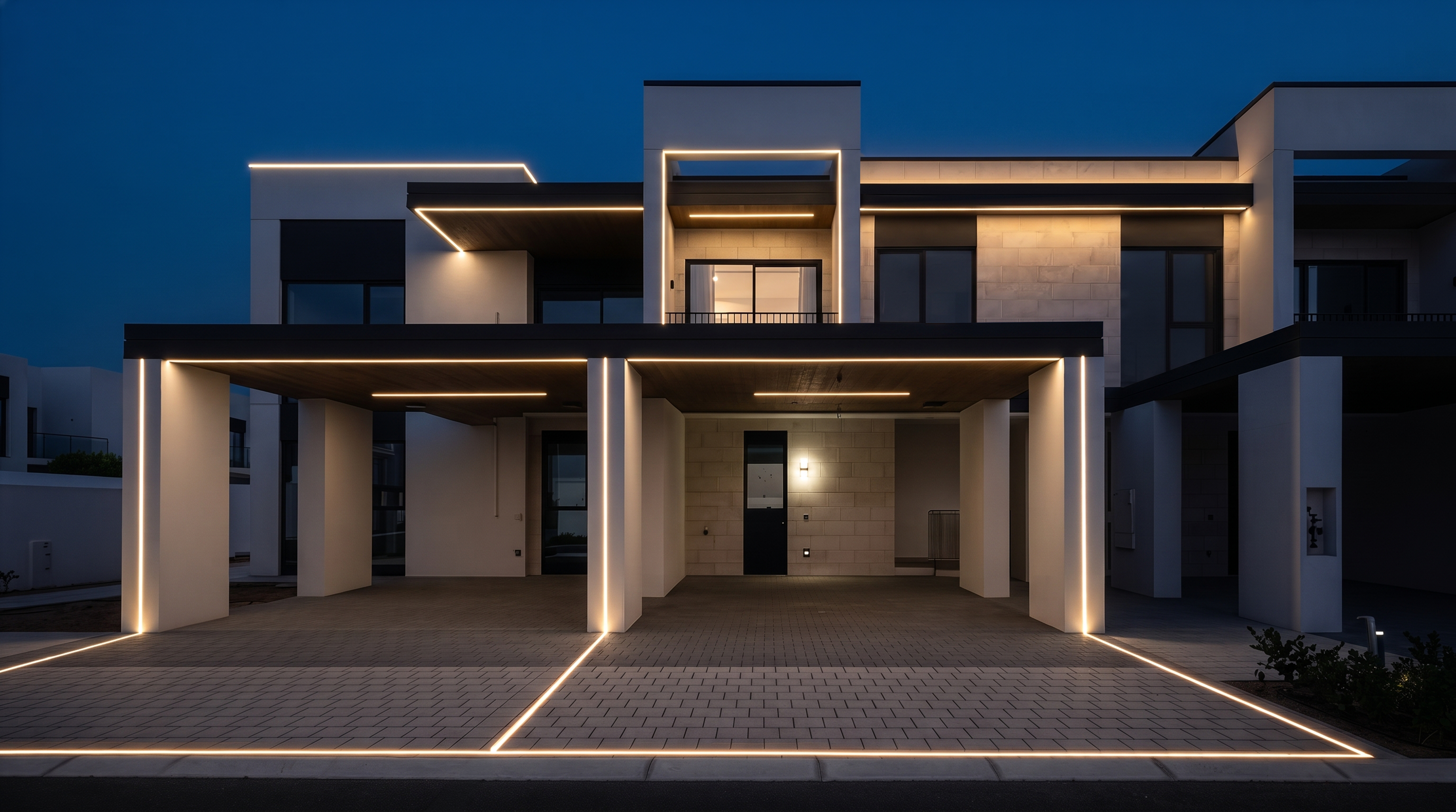 Villa after LUMENZA lighting