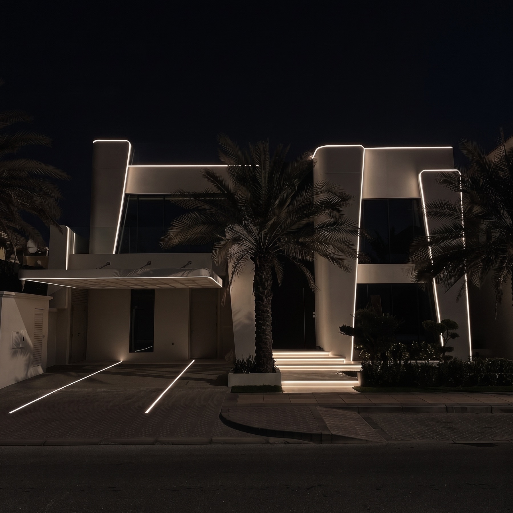 Balanced architectural lighting concept