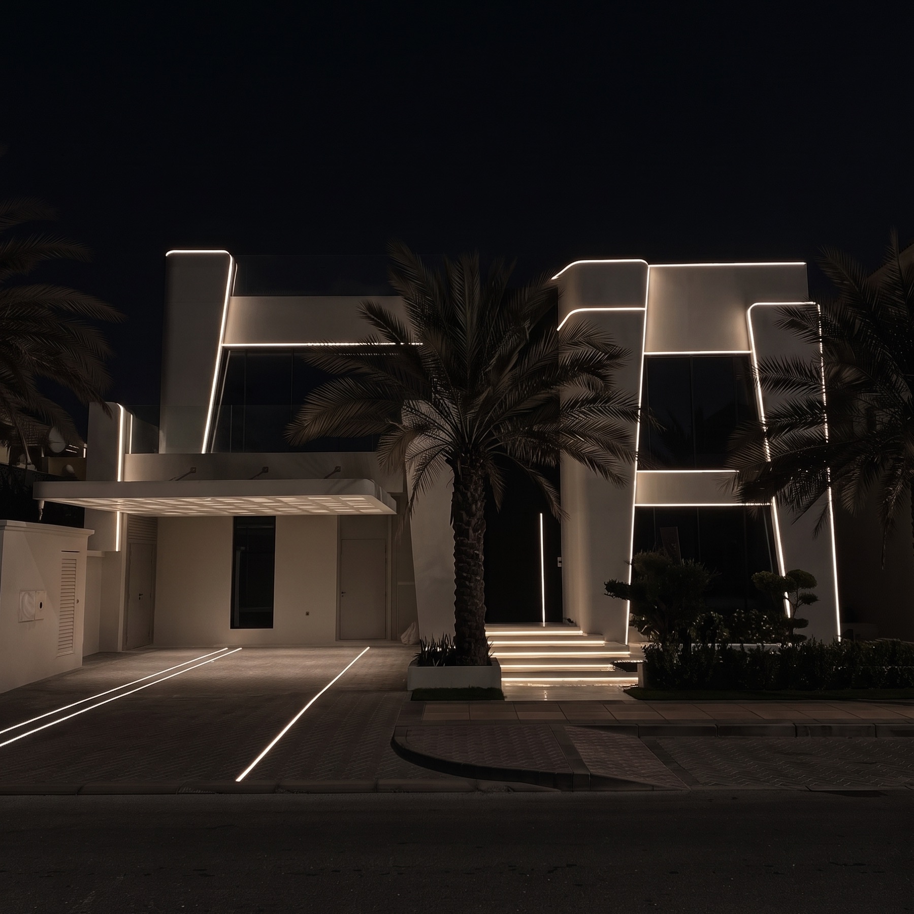 Expressive façade lighting concept